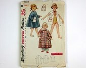 Shop Sale / Childs Size 6 Robe in Three Lengths with Bunny Transfer 50s Simplicity Pattern 4503 / Complete