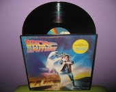 ON SALE Rare Vinyl Record Back To The Future Orignal Soundtrack LP 1985 Michael J. Fox Classic Spielberg