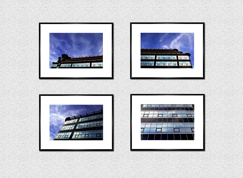Art Deco Streamline Moderne Architecture - Set of 4 Fine Art Photographs 18x12 inch - Signed Limited Edition