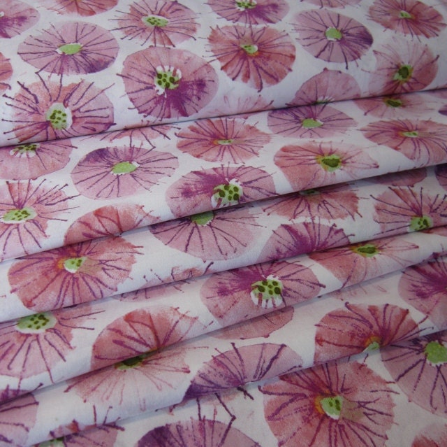 Mulberry Sundrops from the Wildflower Collection by Kathy Davis 100% Cotton Fabric from Free Spirit   -  1 YD - FabricFascination