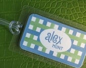Personalized Bag Tags - Criss Cross - For Backpacks, Diaper Bags or Luggage