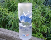 Grey Goose Vase // Recycled 1.75L Glass Bottle