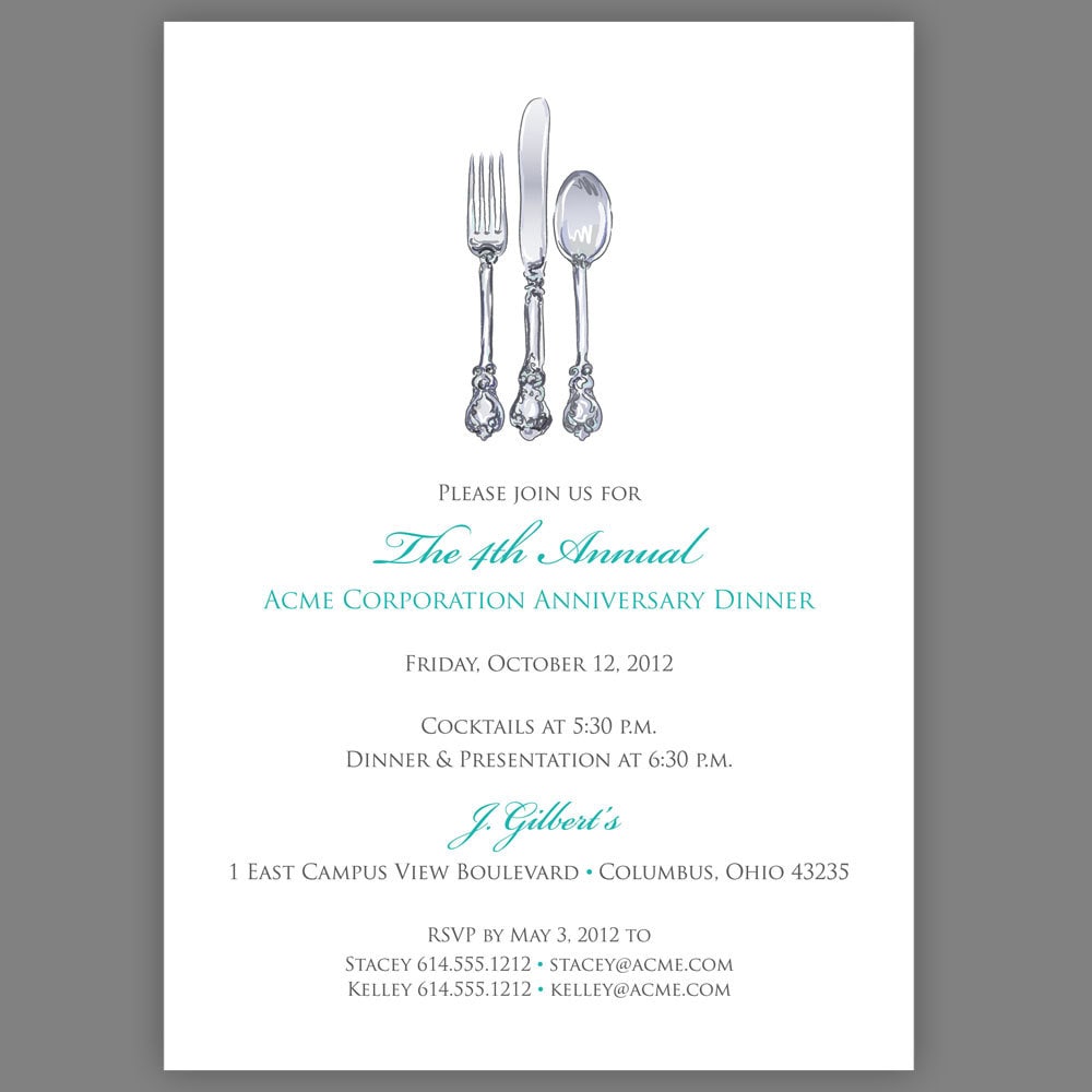 dinner invitation sample