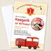 Fire Truck party - Set of 15 custom photo invitations - Printable file also available