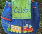 Personalized Stephen Joseph train backpack