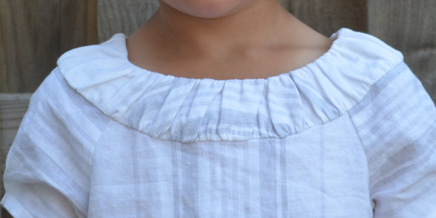 Little Girl's Dress made out of Belgian Linen