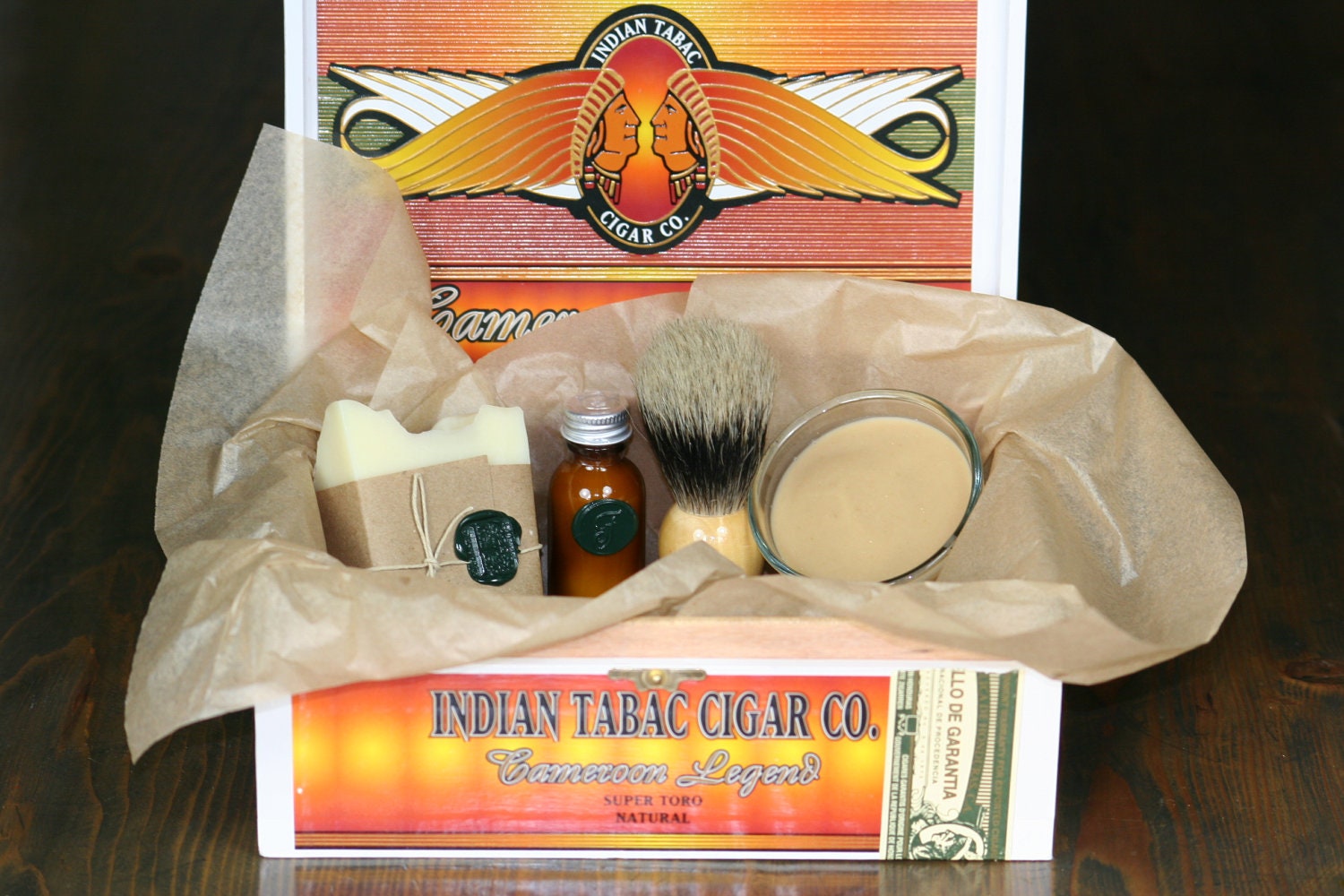 DELUXE - Eco Friendly Shaving Kit with Beer Shaving Soap