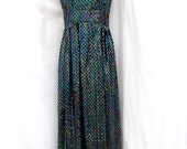 Dazzling Sequins 70s Vintage Maxi Gown Size 34-26-37