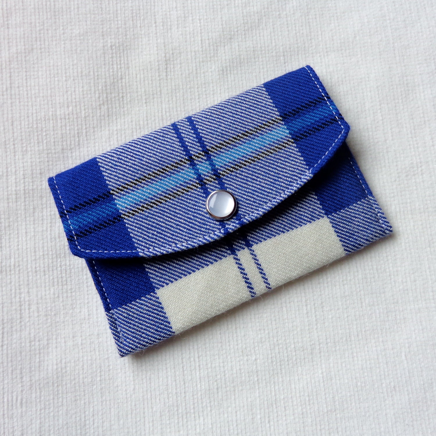 Wool Tartan Card Wallet