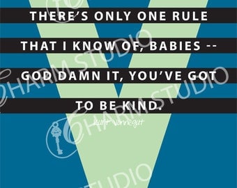 12x18 Kurt Vonnegut quote print