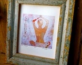 Yoga Strong Pink Print 8x10