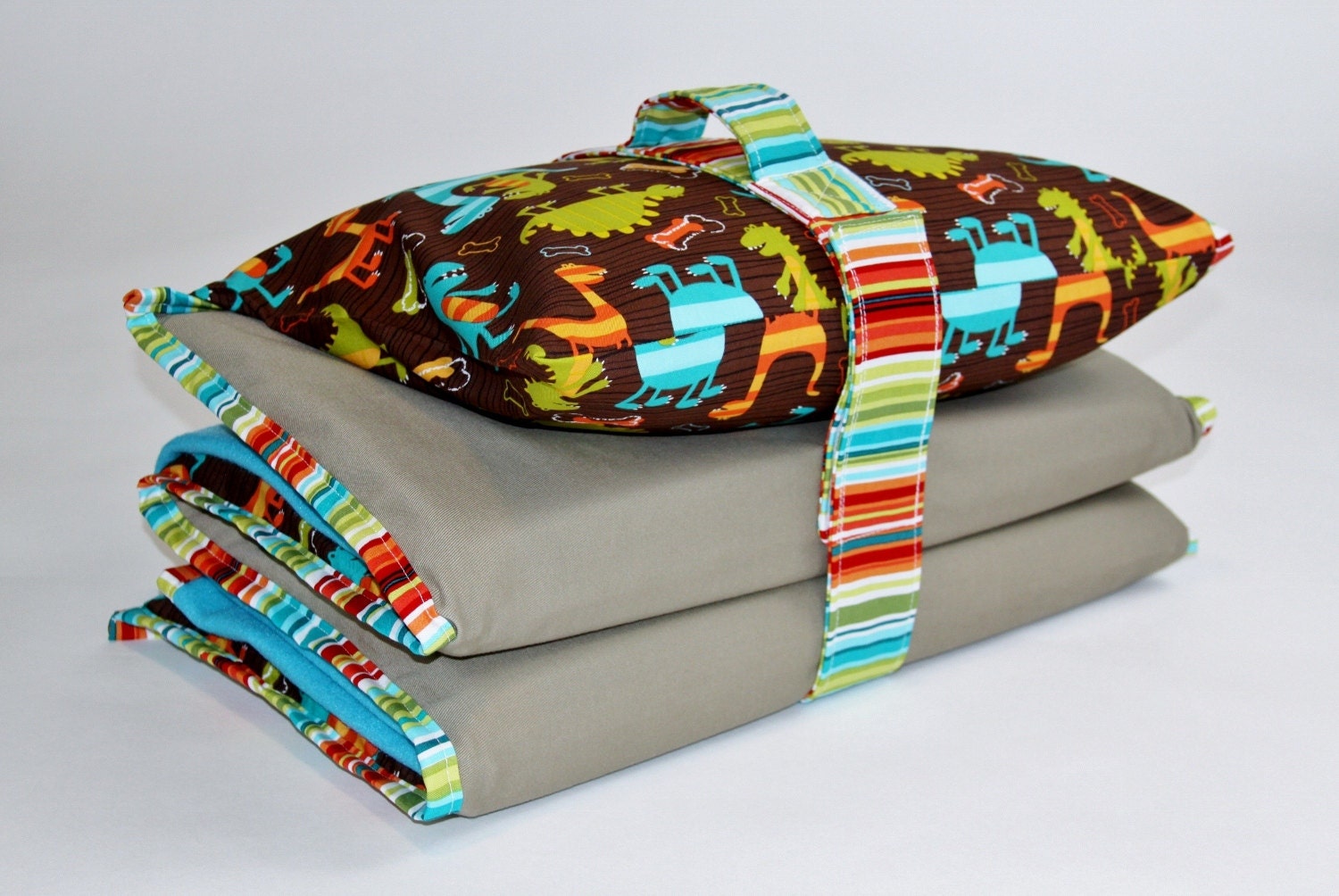 Pick a Print - Nap Mat Cover with Blanket, Pillowcase, Handle and Strap - Kindermat Cover