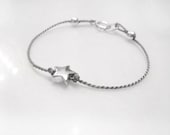 Silver Baby Star - Tiny Star - Baby Bracelet - Toddler Bracelet - Young Girls Bracelet - Choose Your Own Color - Sterling Silver - Keepsake