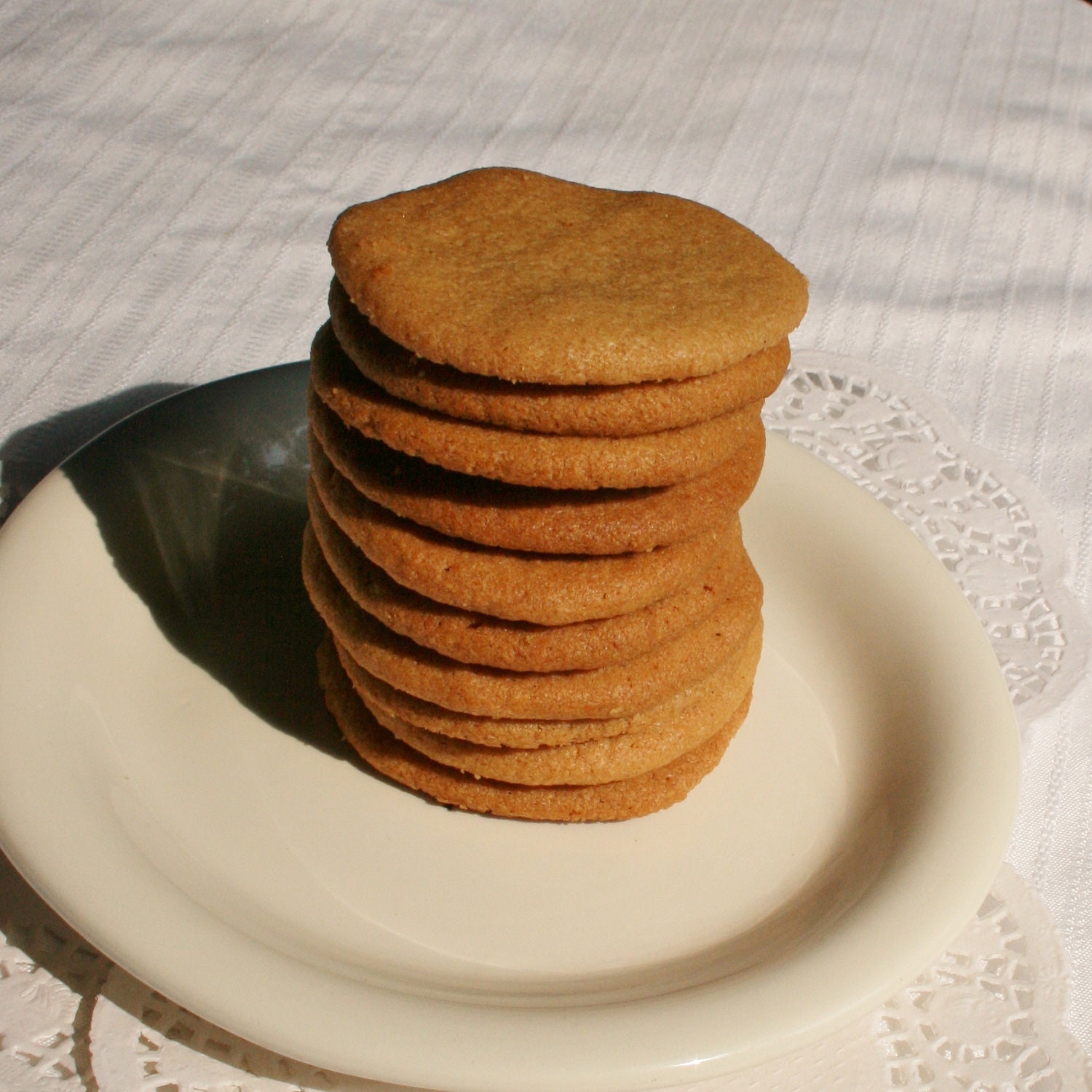 Gluten free cookies plain peanut butter flavor one dozen