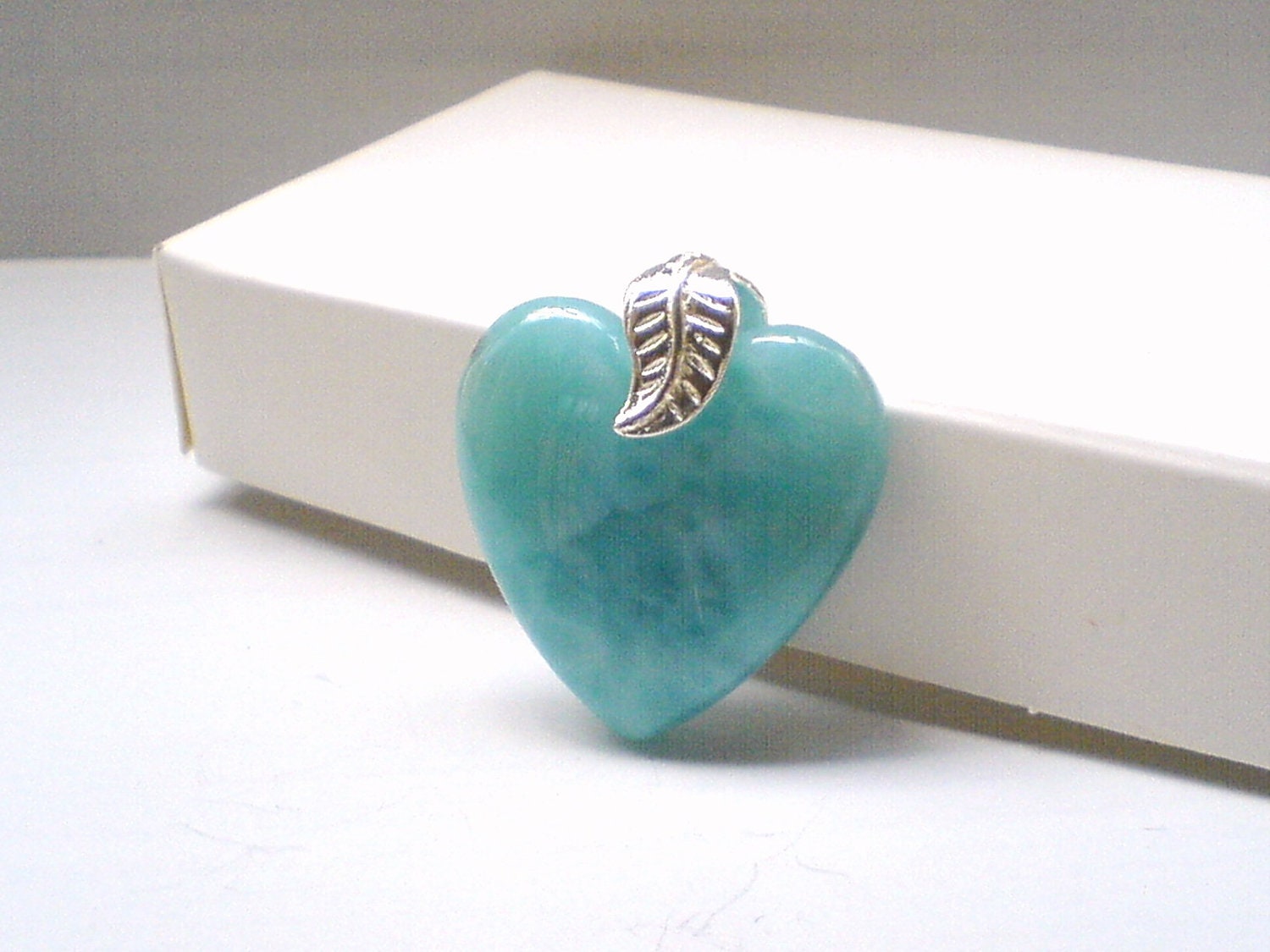 Turquoise Larimar Blue Heart Amazing piece Fall fashion