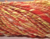 Firestarter Worsted Handspun  Wool Yarn 206yrds