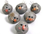 STEAMPUNK Edition Polymer Clay Pet Rock Figurine - For Garden, Terrarium, & Home Decor