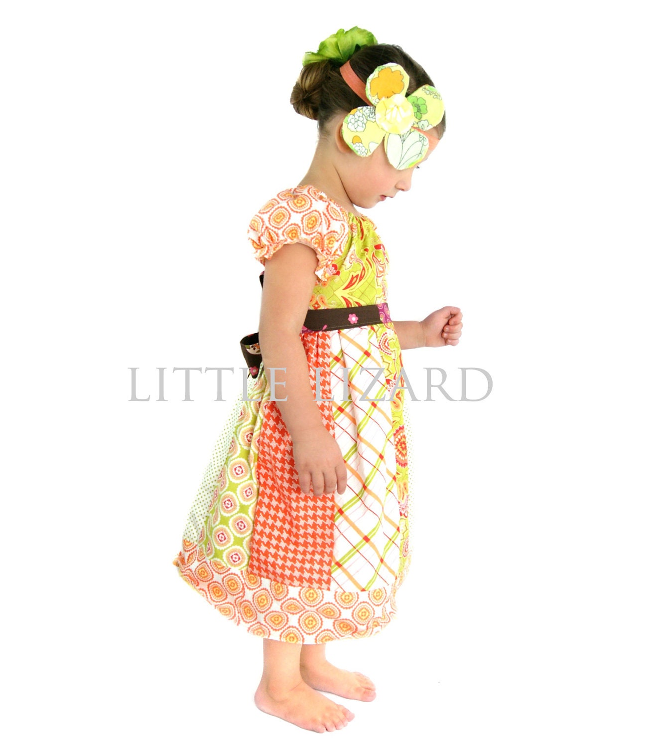 Girls Peasant Dress SEWING PATTERN, Elizabeth Claire