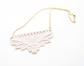 Ivory Lace Necklace - Nissa - Bridal Jewelry