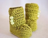 Crochet Baby Booties - Baby Ankle Boots ready to wear (0-6 months)