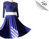 Womens clothing. Bridesmaid dress, polka dots romantic dress, custom dress, plus size dress, full skirt dress