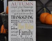 Fall Subway Art Sign/Fall Typography/Thanksgiving Sign