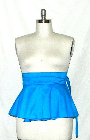 Plus Size Aqua Peplum Convertible Belt size 2 - 14