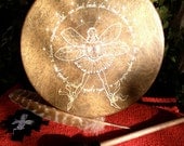 Frame drum with symbology artwork - "Fairy of Peace & Kindness"