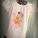 Whimsical Fairy Tee with Wings - Flower Fairy Willow with Appliqued Irridescent Wings on Back for Girls