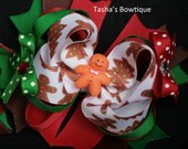 Ginger Bread Boy Toddler Over The Top Hair Bow