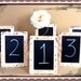 Set of 6 Rustic Chalkboard Table Number Signs Or Chair Signs Bride and Groom Wedding Signs Wedding Decor Photobooth Props Photo Booth