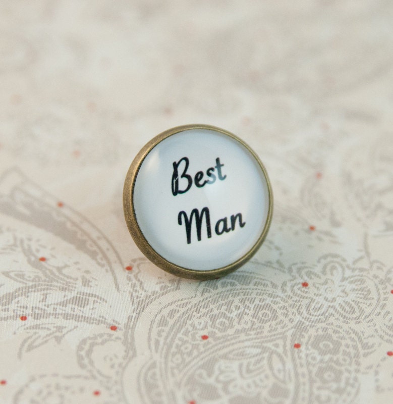 Best Man Wedding Day Lapel Pin, Tie Tack, Tie Pin, groomsmen gift