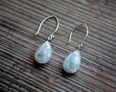 Solar Quartz Teardrop Sterling Silver Earrings