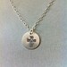 Sterling Silver Cross Disc Necklace