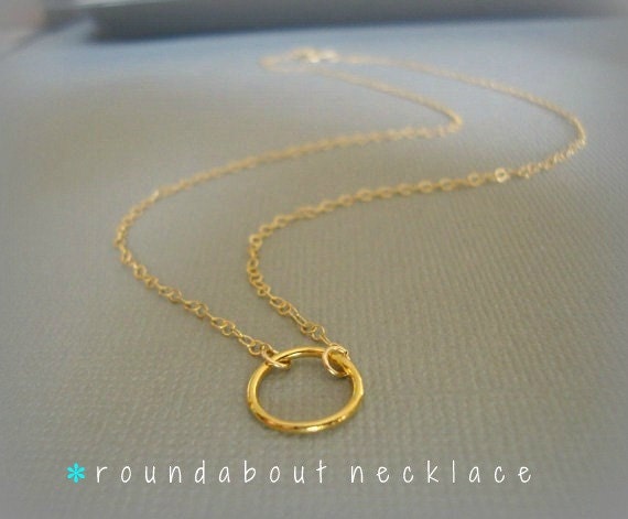 roundabout - 14k gold filled chain - simple everyday jewelry