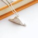 BOA pendant - Infancia Series - Le Petit Prince inspired, silver, organic, miniature, tale, snake, elephant, little prince, boa constrictor