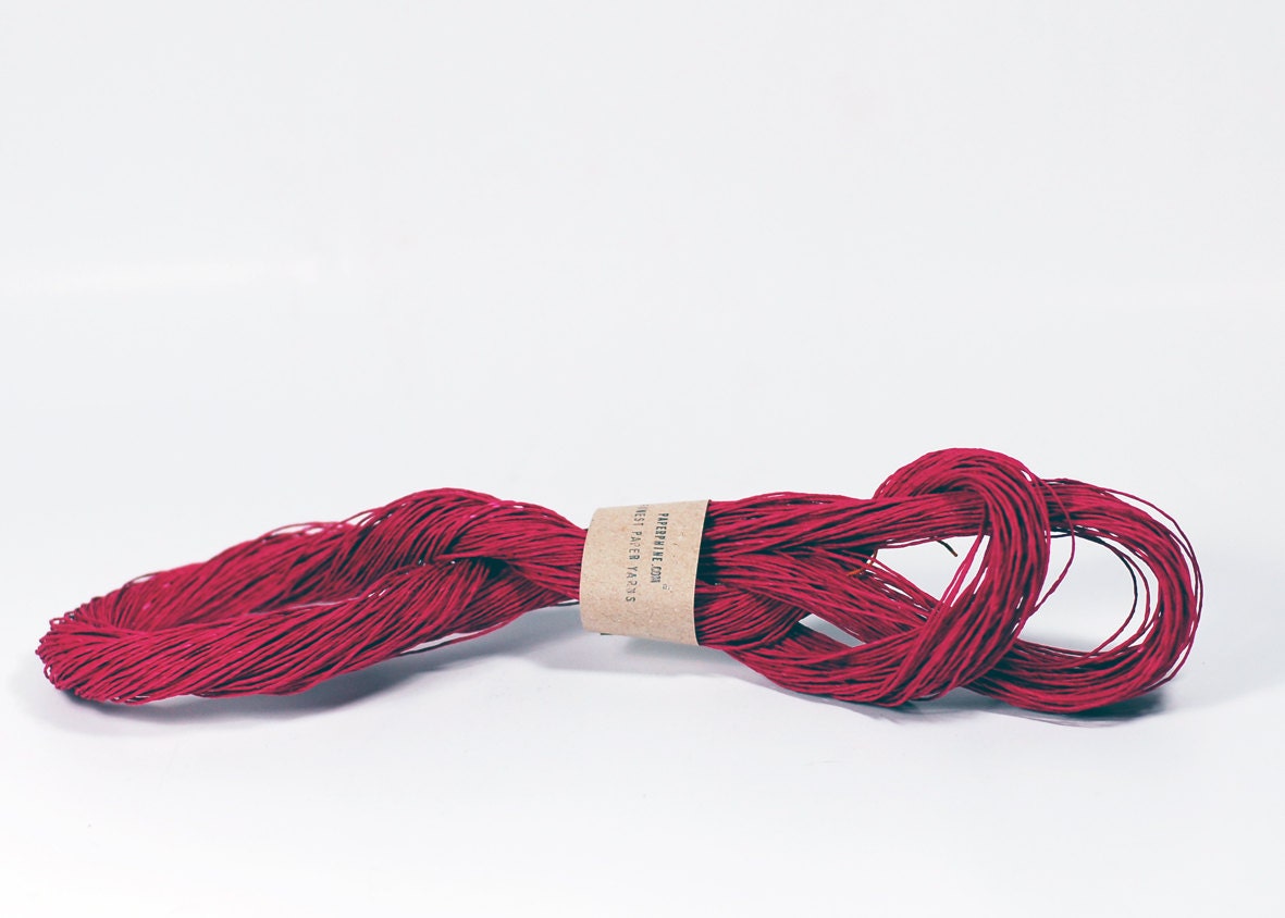 One Skein of Paper Twine / Paper Cord in Pink / Magenta