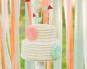 Bunting Wedding Cake Topper-Custom