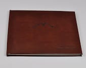 Cabin Guest Book - personalized leather guest book