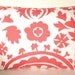 Pillows Decorative Pillows Throw Pillow Cushion Covers Coral White Suzani Lumbar BOTH SIDES - One 12 x 16