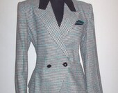 Vintage 1980s Houndstooth Blazer