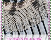 Little Princess (3-5 yo) Twelve Owls All In A Row WrapItAnywhere Charms Shawl/Skirt  - custom orders very welcome