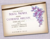 Vintage Floral Wisteria Printable Holiday Card Wedding Bridal Shower Tea Luncheon Il_170x135