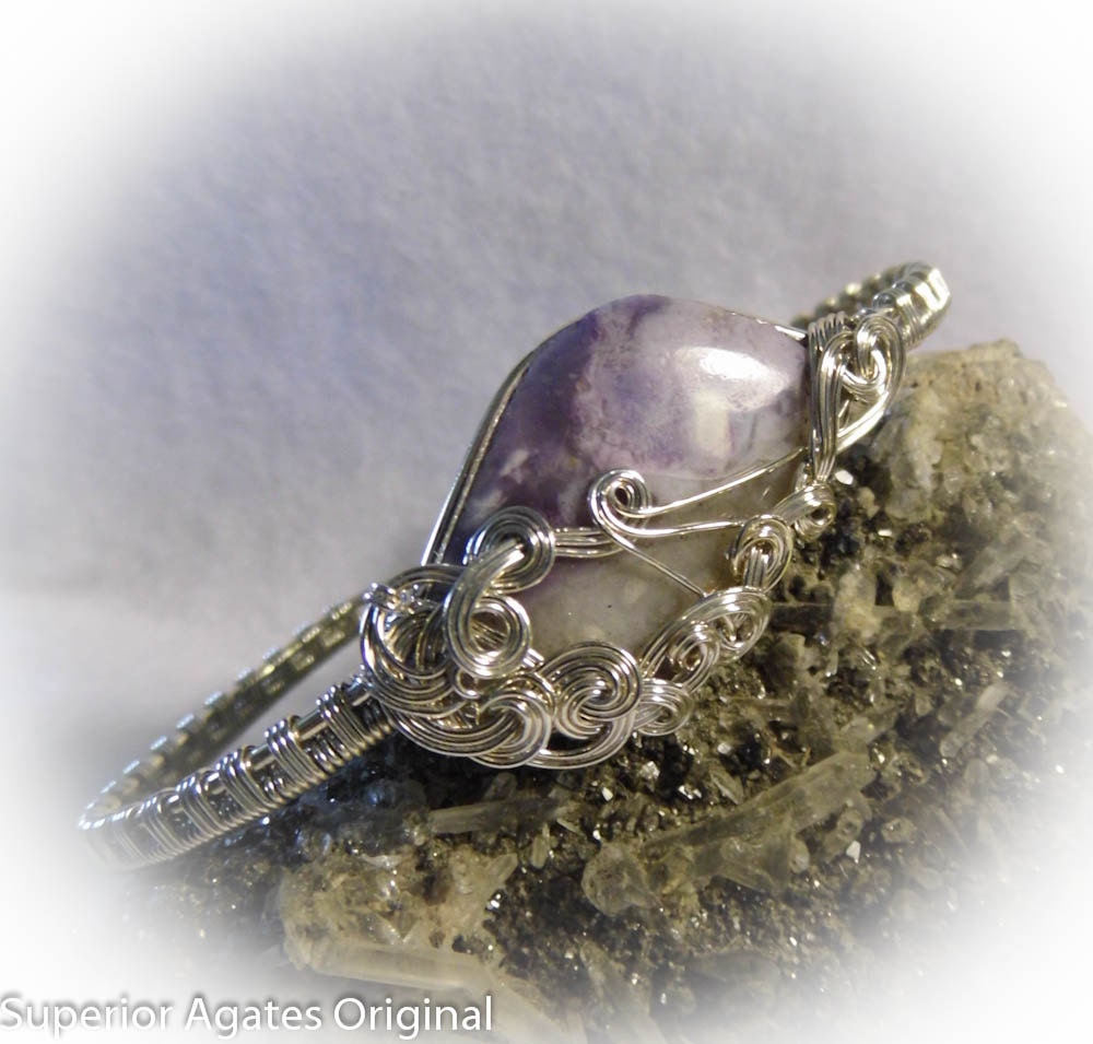 Mexican Opal Wire Wrapped Stone Bracelet