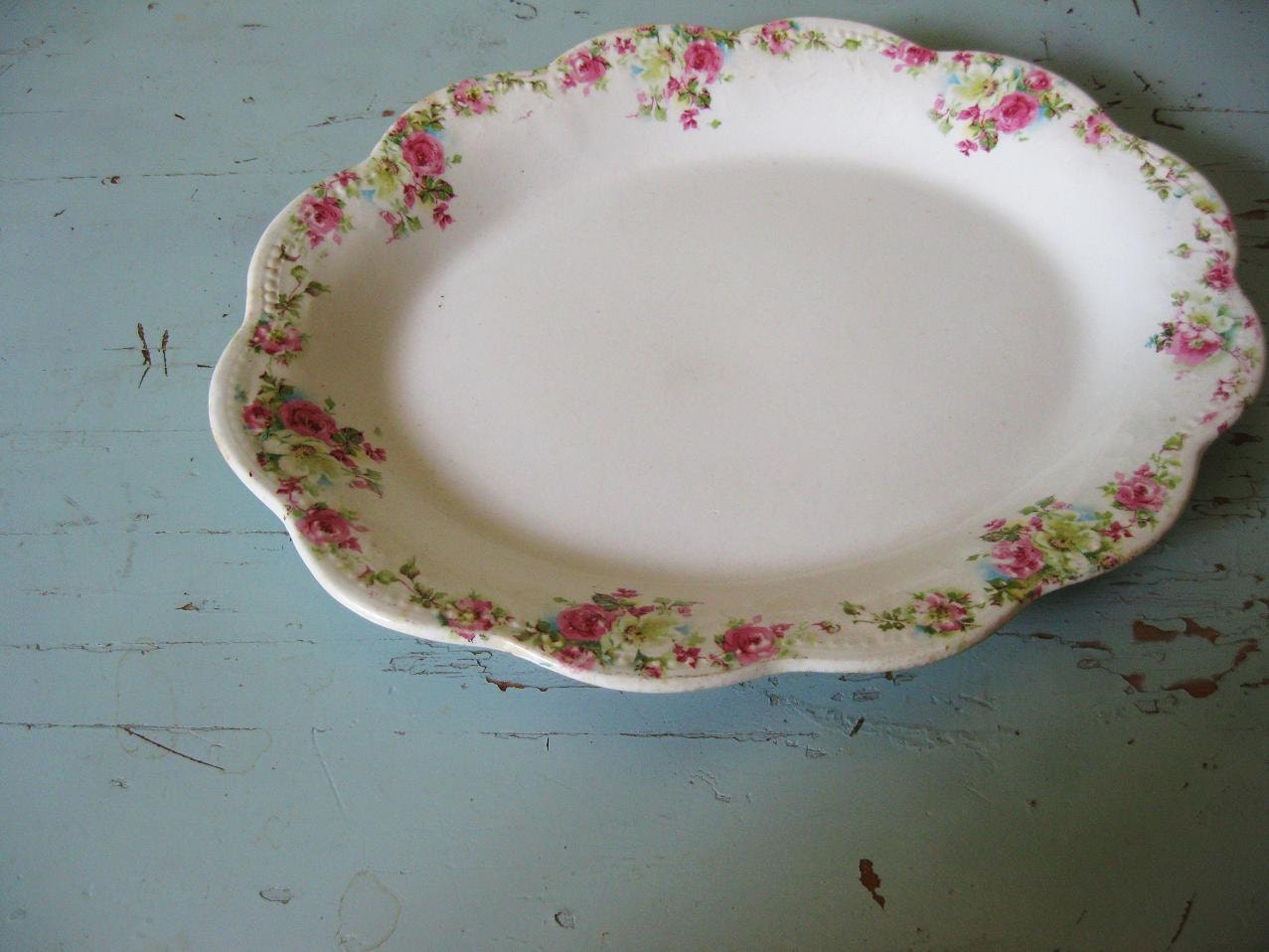 SALE...Vintage Scalloped Platter Kent