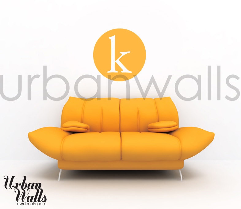 Vinyl Wall Sticker Decal Art - Circle Letters