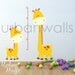 Vinyl Wall Sticker Decal Art - Height Chart Giraffes