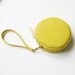 Handmade leather Pink Grapefruit pouch, fruit bag, wrist bag, citrus bag