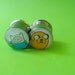 Adventure Time picture plugs gauges embedded resin filled - Made to Order 9/16, 5/8, 3/4, 7/8, 1"
