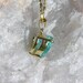 Swiss Blue Topaz Solitaire Heart Pendant - Vintage